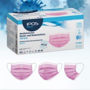 Medizinische Atemschutzmaske IPOS in pink
